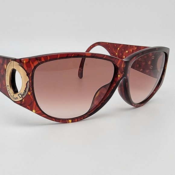 Christian Dior 2662A 30 Red Tortoise Gold Frame Brown Gradient Lens Sunglasses main image 6
